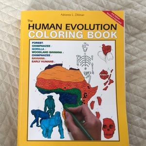 The Human Evolution Coloring Book